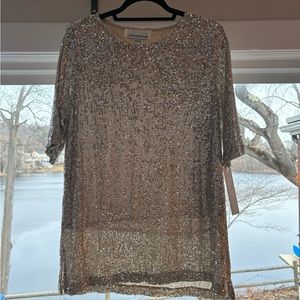 Caroline Rose sequined tunic size large
